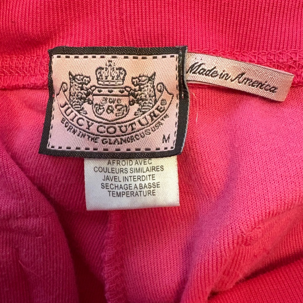 Juicy Couture Hot Pink Logo Patch Sweatshirt